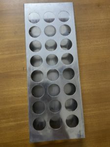SS Milk Sample Bottle Tray